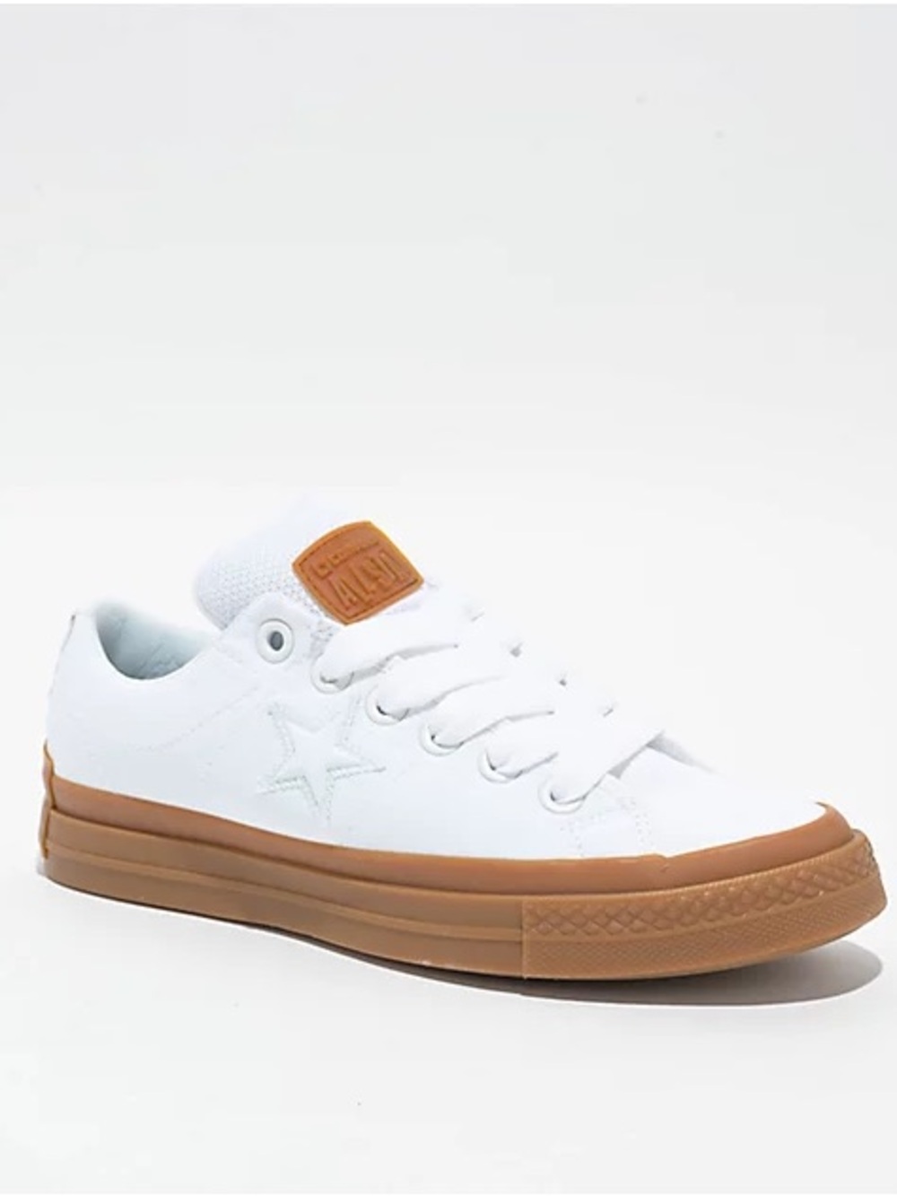 Converse One Star Puffed White & Gum Skate Shoes, W8